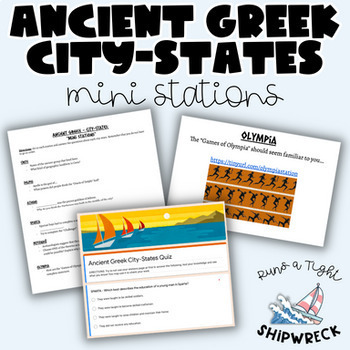 Preview of Ancient Greece Greek City States Interactive Stations Centers