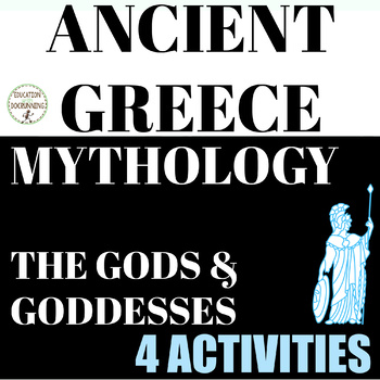 Preview of Ancient Greece Activities Greek Mythology