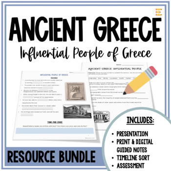 Preview of Ancient Greece Greek Philosophers World History Bundle