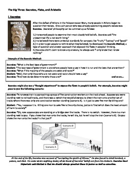 Aristotle Plato And Socrates Worksheets Teaching Resources Tpt