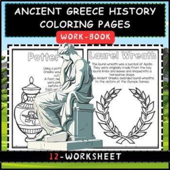 Preview of Ancient Greece History Coloring Pages for kids