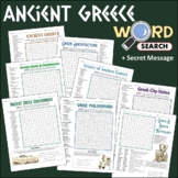 Ancient Greece History Word Search Puzzle Activity Vocabul