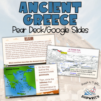 Preview of Ancient Greece Interactive Pear Deck Google Slides