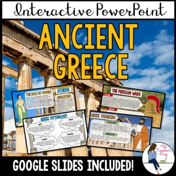 Preview of Ancient Greece Interactive PowerPoint Notes (Google Slides Compatible)