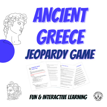 Preview of Ancient Greece Jeopardy Game - Learning with Games - Grades 6-12