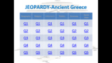 Ancient Greece Jeopardy-Style Review Game