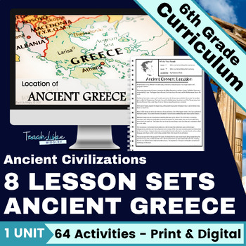 Preview of 6th Grade Ancient Greece Lesson Set Bundle - Ancient Greece Activities