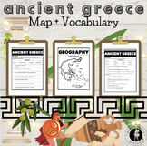 Ancient Greece Map + Vocabulary