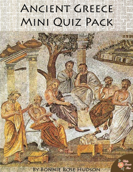 Preview of Ancient Greece Mini Quiz Pack (Plus Easel Activity)