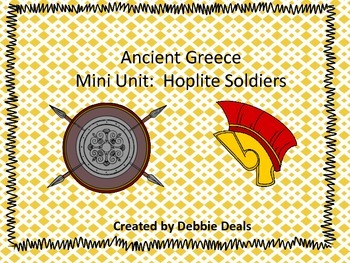 Preview of Ancient Greece Mini Unit: Hoplite Soldiers