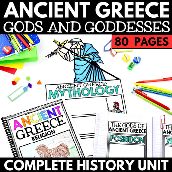 Preview of Greek Mythology Unit - Gods and Goddesses of Greece - Greek Mythology Projects