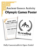 Ancient Greece Olympic Games Poster Activity
