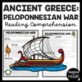 Ancient Greece Peloponnesian War Reading Comprehension Wor