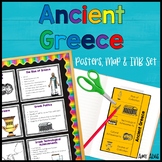 Ancient Greece Poster Map and Interactive Notebook INB Set