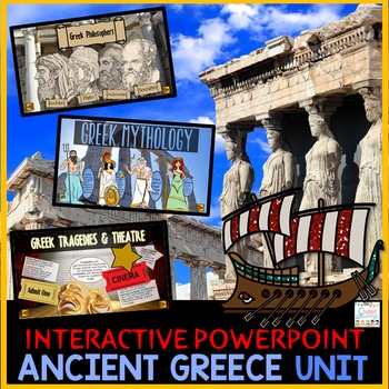 Preview of Ancient Greece PowerPoint - Google Slides - Google Classroom Geography 