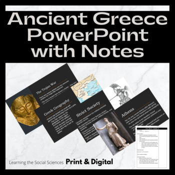 Preview of Ancient & Classical Greece PowerPoint Presentation and Notes: Digital & Print