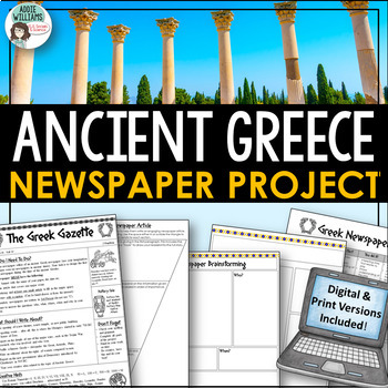 Preview of Ancient Greece Project - Greek Newspaper - Print & Digital