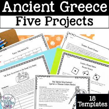 Preview of Ancient Greece Projects Mini Bundle Five Projects