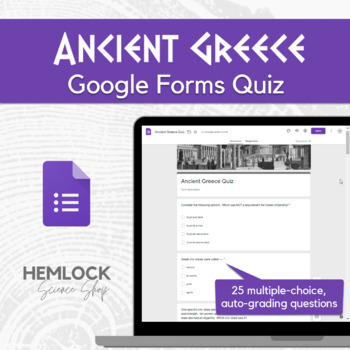 Preview of Ancient Greece Quiz in Google Forms