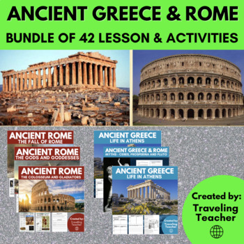 Preview of Ancient Greece & Rome Bundle: 42 Lessons & Activities: Reading Passages