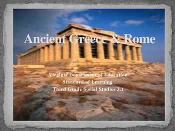 Preview of Ancient Greece & Rome Content Inquiry Unit