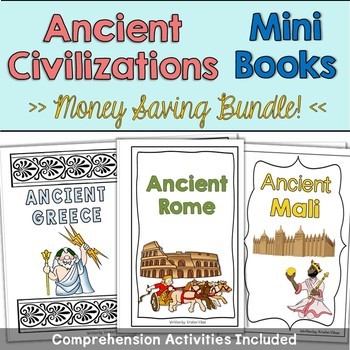 Preview of Ancient Greece, Rome and Mali Mini Books Bundle (Special Request)