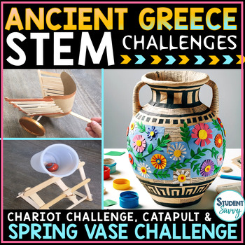 Preview of Ancient Greece Activities Projects Craft Activity STEM History Olympic Challenge
