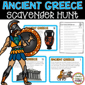 Preview of Ancient Greece Scavenger Hunt