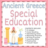 Ancient Greece ~ Special Education ~ Readings, Activities,