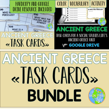 Preview of Ancient Greece Task Cards BUNDLE