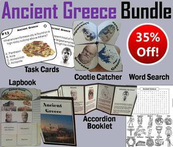 Preview of Ancient Greece Task Cards & Activities (Alexander the Great, Greek Philosophers)