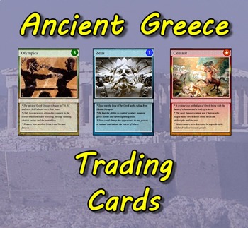 Preview of Ancient Greece Trading Cards
