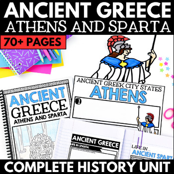 Preview of Ancient Greece Unit - Athens and Sparta Projects - Greek City State Activities