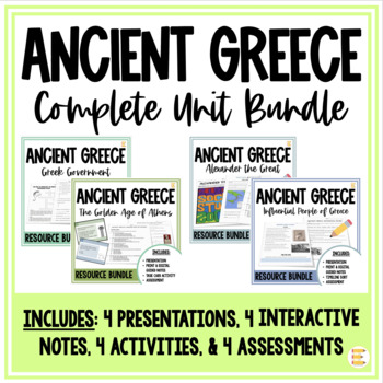 Preview of Ancient Greece Unit Bundle