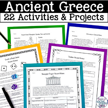 Preview of Ancient Greece Unit Bundle: Activities & Projects
