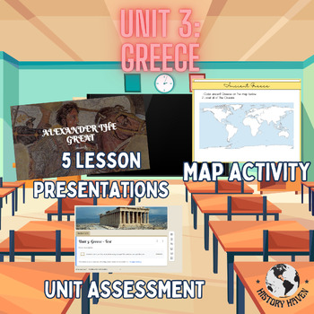Preview of Ancient Greece Unit Bundle - Presentation - Assessment - Google