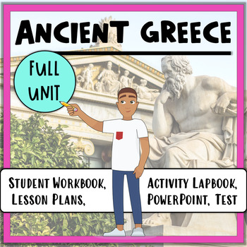Preview of Ancient Greece Unit Bundle- Reading Passages, Activities, PowerPt, Test & More!