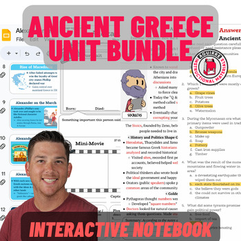 Preview of Ancient Greece Unit Bundle (grades 6-7)