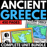 Ancient Greece Unit Complete Bundle - Interactive Notebook Activities - Map