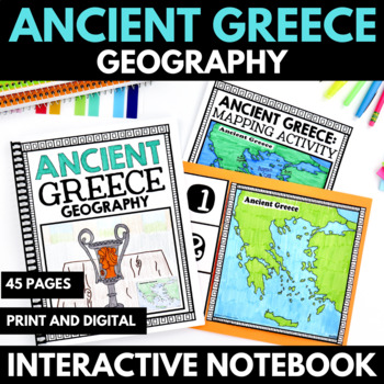 Preview of Ancient Greece Unit - Geography - Ancient Greece Map Projects and Activities