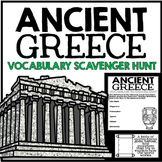 Ancient Greece Unit | Greek Vocabulary Activity | Scavenge