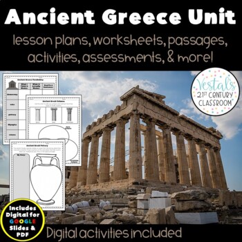 Preview of Ancient Greece Unit - Lesson Plans and Activities - {Digital & PDF Included}