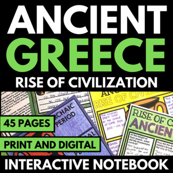Preview of Ancient Greece Unit - Rise of Civilization Activities - Ancient Greece Worksheet