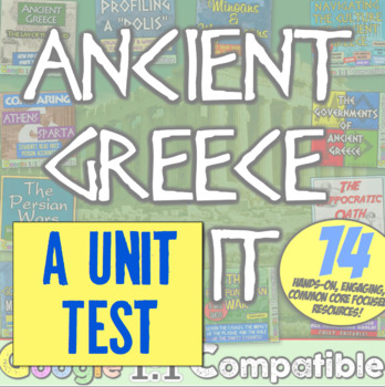 Preview of Ancient Greece Test! 38 questions to accompany the unit from History with Mr E!
