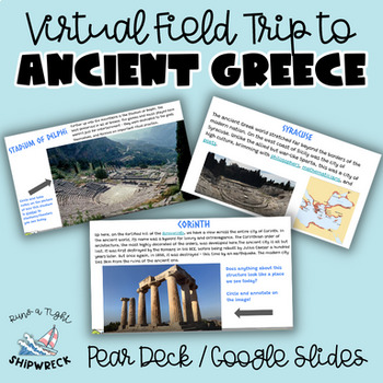 Preview of Ancient Greece Virtual Field Trip with Pear Deck Google Slides