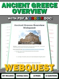 Ancient Greece - Webquest with Key (33 Questions with Google Doc)