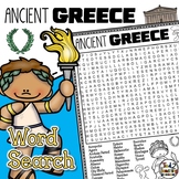 Ancient Greece Word Search Puzzle & Coloring Early Finishe