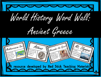 Preview of Ancient Greece Word Wall