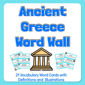 Preview of Ancient Greece Word Wall Cards