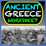 Ancient Greece Worksheet: Athens and Sparta Government, Re